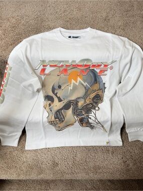 White Graphic Short-Sleeve Tee